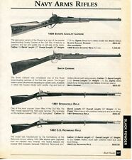 2001 Print Ad of Navy Arms 1859 Sharps, Smith Carbine, 1862 CS Richmond Rifle picture