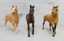 3)Vtg Breyer Molding Stablemates Horse Miniatures Seabiscuit? Pumpkin? Buckskin? picture