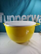 Tupperware Thatsa Bowl Jumbo 59 Cup Mega Yellow With White Seal New  picture