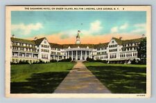 Lake George NY-New York, Advertising The Sagamore Hotel, c1947 Vintage Postcard picture