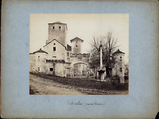France, Villemoirieu, Vieux Château de Mallin vintage albumen print album print picture