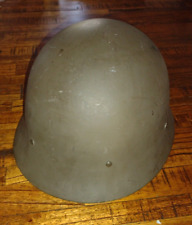 Swedish M26 Steel Metal Military Helmet w/ Leather Liner M1926 NEW ca. 1940 WWii picture