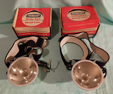 LOT OF 2 OLD EVEREADY BULLS EYE HEAD LITE FLASH LITE WITH ORIGINAL BOXES  picture