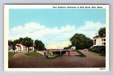 Bath MO-Missouri, New Highway Underpass At High Street, Vintage Postcard picture