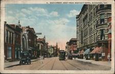 1925 Richmond,IN Main Street,West from Westcott Hotel Wayne County Indiana picture