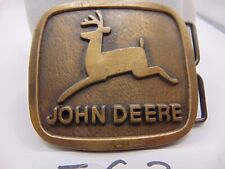 Vintage John Deere  Brass Belt Buckle Ag 2 3/4