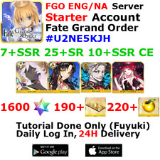 [ENG/NA][INST] FGO / Fate Grand Order Starter Account 7+SSR 190+Tix 1600+SQ picture