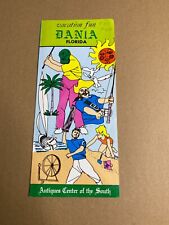 Vintage Brochure Dania FL Fort Lauderdale Golfing Fishing Pamphlet Vacation Fun picture