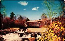Vintage Postcard- Covered Bridge, Thetford Center, VT. picture