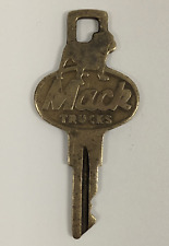 Vintage Mack Truck Bulldog Logo Brass Key H623 picture