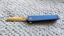 CRKT 7083 Richard Rogers CEO Micro 12C27 Sheepsfoot BLUE alox  FROM US picture