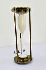 Antique 10 Inch Brass Marine Hourglass Sand Timer Home & Kitchen Christmas Gift picture