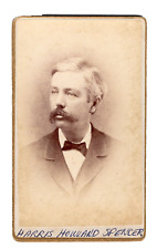 WORCESTER MA c.1878Victorian Man ID HARRIS HOWARD SPENCER Gilt CDV by FITTON picture