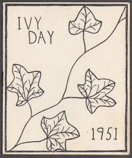 Smith College Indoor Ivy Day Program Northampton MA 1951 picture