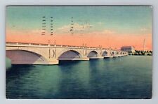 Washington DC-Arlington Memorial Bridge, Antique, Vintage c1945 Postcard picture
