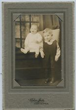 Antique Matted Studio Photo-Little Boy-Baby-Council Bluffs Iowa-Kuhns Photograph picture