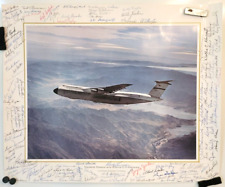 1968 C-5 Galaxy, Poster Signed by all who built it at Lockheed - 14x17 picture