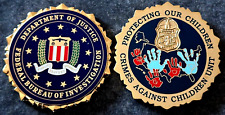 FBI - CAC - Crimes Against Children - “HANDPRINTS” GLDT version - Challenge Coin picture