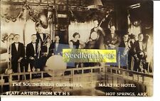 RPPC Real Photo Hot Springs Arkansas 1910s Southerners Orchestra Majestic Hotel picture