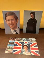 Postcard UK Royalty Queen Elizabeth II Prince (King) Charles Lot Of 3 picture