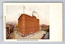 Denver CO-Colorado, Brown Palace Hotel, Advertisement, Vintage c1907 Postcard picture