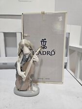 Rare Retired Lladro Hound Dog Playing Bass picture
