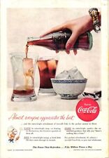 1955 Coca Cola Print Ad Classic Fun Elegant Event Iced Cold Coke Vintage picture