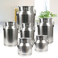 12-60L Stainless Steel Milk Can Wine Pail Bucket Oil Milk Tote Jug with Seal Lid picture
