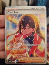 Carmine Pokemon Card 217/167 Twilight Masquerade. Illustration Rare picture
