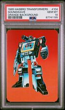 1985 Hasbro Transformers #104 Soundwave PSA 10 picture