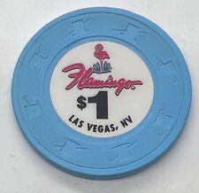 Flamingo Casino $1 Chip - Las Vegas NV Nevada Blue H&C SCV 2011 picture