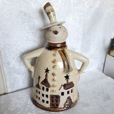 Ceramic Snowman By Tii Collections Tea Light Candle Holder 12