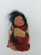 Vintage Indian Sitting Skookum Doll 3.5