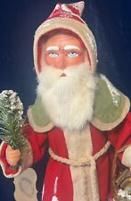 22” Paper mache*German SANTA/BELSNICKLE*CandyContainer*by Artist Maria Stolz picture