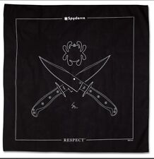 🔥Rare Genuine Spyderco Respect Handkerchief Huge 26x26 XL Bandana EDC Display picture