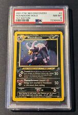 Houndoom 1st Edition WOTC Neo Discovery 4/75 Holo Graded Pokémon Card PSA 8 picture