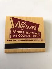 VTG Alfred's Restaraunt Cocktail Lounge Rte 9 Glens Falls Lake George NY Matches picture