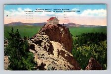Columbia National Forest WA-Washington, Lookout Station, Vintage c1962 Postcard picture