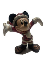 Disney Traditions Holiday Gift Mickey Mouse Figurine 2017 Wood Carved Christmas picture
