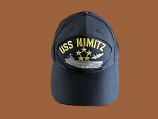 USS NIMITZ U.S NAVY SHIP HAT U.S MILITARY OFFICIAL BALL CAP U.S.A. MADE picture