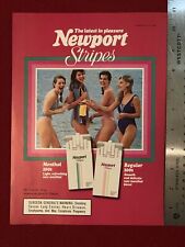 Newport Stripes Cigarettes Women In Bikinis 1989 Print Ad picture