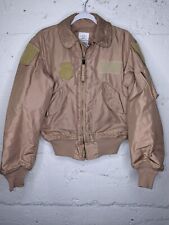 MILTARY JACKET FLYERS COLD WEATHER 45/P ARAMID TAN Small 21X25 👀🔥  picture