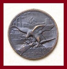 WW2 Hitler Germany 5 ReichsMarks Commemorative SAAR Hunting Club Coin-Medal 1935 picture