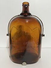 Christian Brothers of California Wine One Gallon Glass Jug Dark Amber 1940’s picture