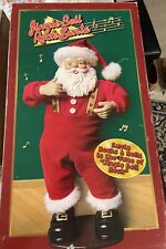 Rock Santa Collectibles Jingle Bell Rock Animated Santa Claus Still In Box. picture