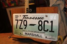 2019 Tennessee License Plate Marshall County 7Z9-8C1 picture