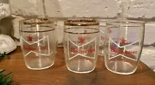 Vintage Small Budweiser Tasting Glasses Set Of 6 picture