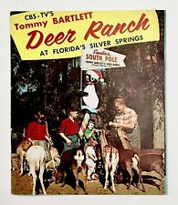 1950s Tommy Bartlett Deer Ranch Silver Springs FL VTG Travel Pamphlet Theme Park picture