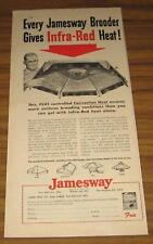 1952 AD~JAMESWAY BROODER~CHICKS~INFRA-RED HEAT picture