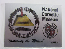 National Corvette Museum 2003 Annual Giving Campaign Metal Dash Plaque 50th Anni picture